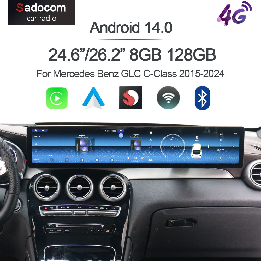 Khadas Vim4 8Gb - Radio samochodowe Qualcomm CarPlay 24.6'/26.2' Android